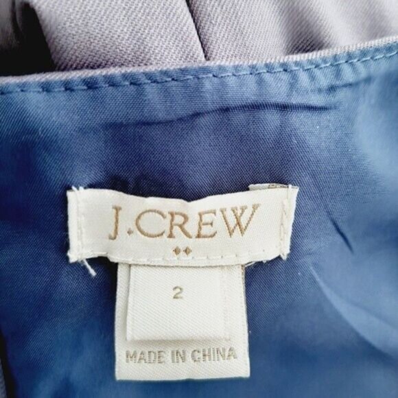 J. CREW Wool Blend Light Mini Sheath Dress Purple Sz 2 - Picture 9 of 10